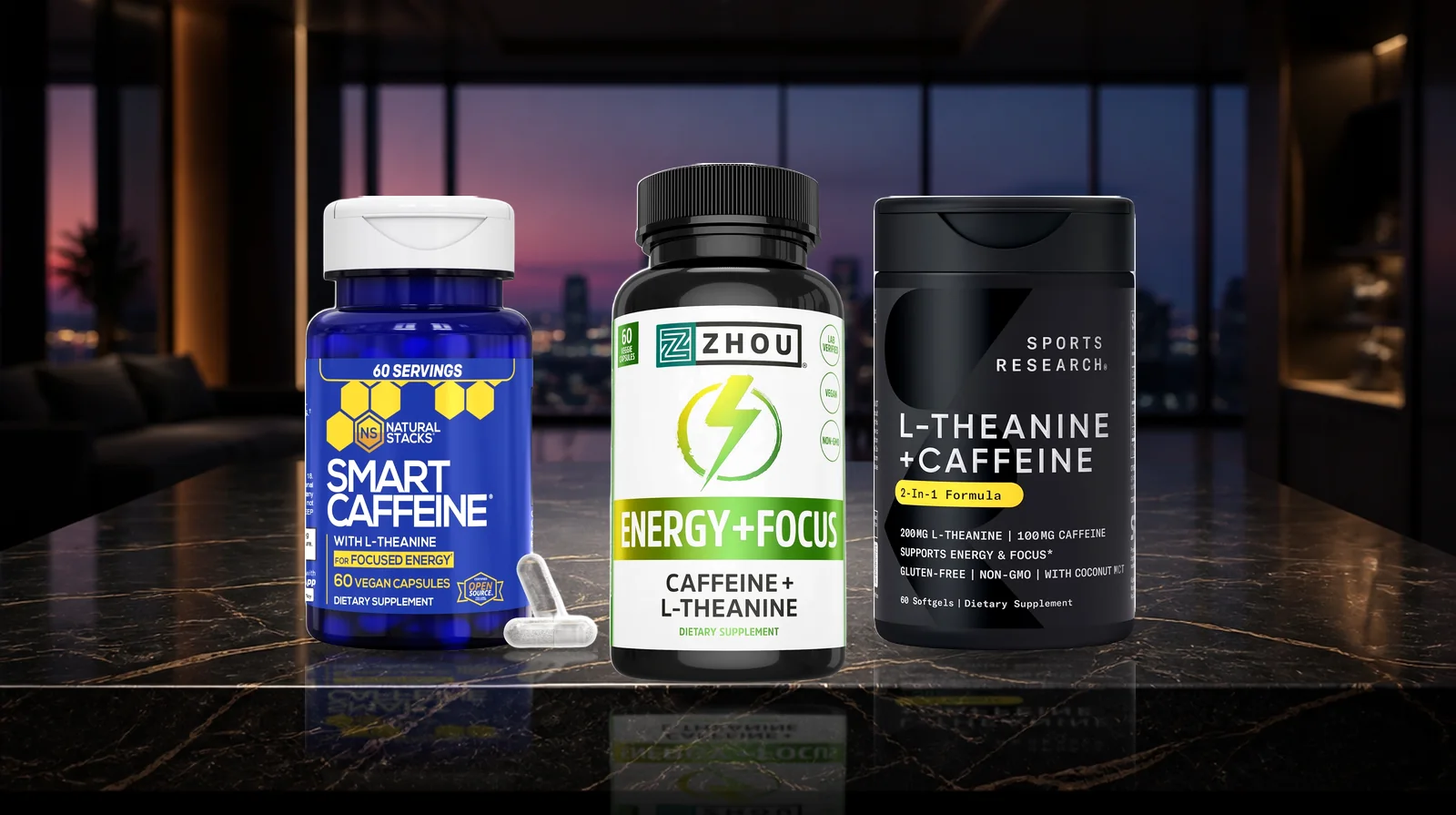 Best Caffeine + L-Theanine Supplements