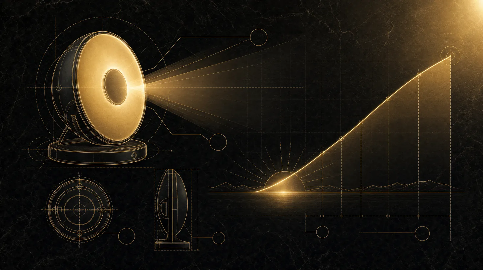 How a sunrise ramp wakes you more gently — illustrated blueprint