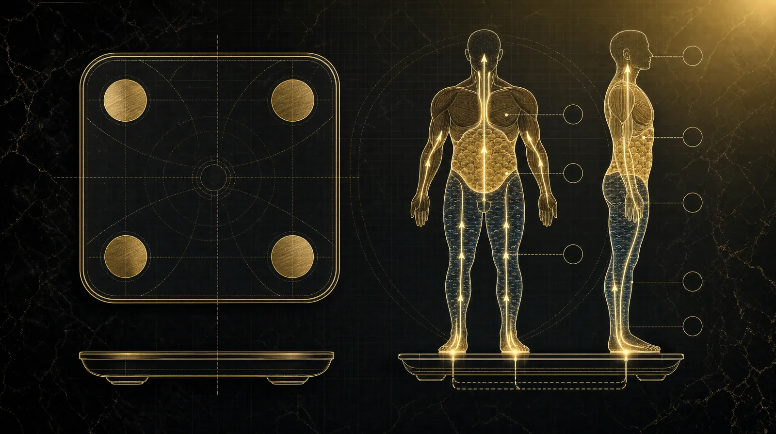 How a smart scale drives weight loss — illustrated blueprint