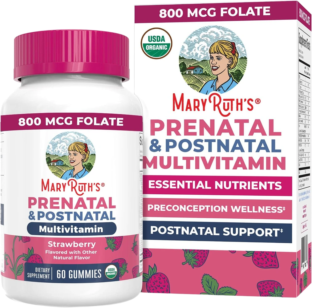 MaryRuth's Organic Prenatal Gummies (Methylfolate 800 mcg DFE) — product