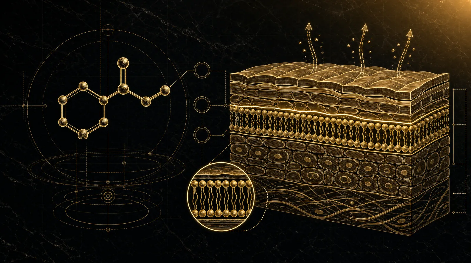 How niacinamide works — illustrated blueprint