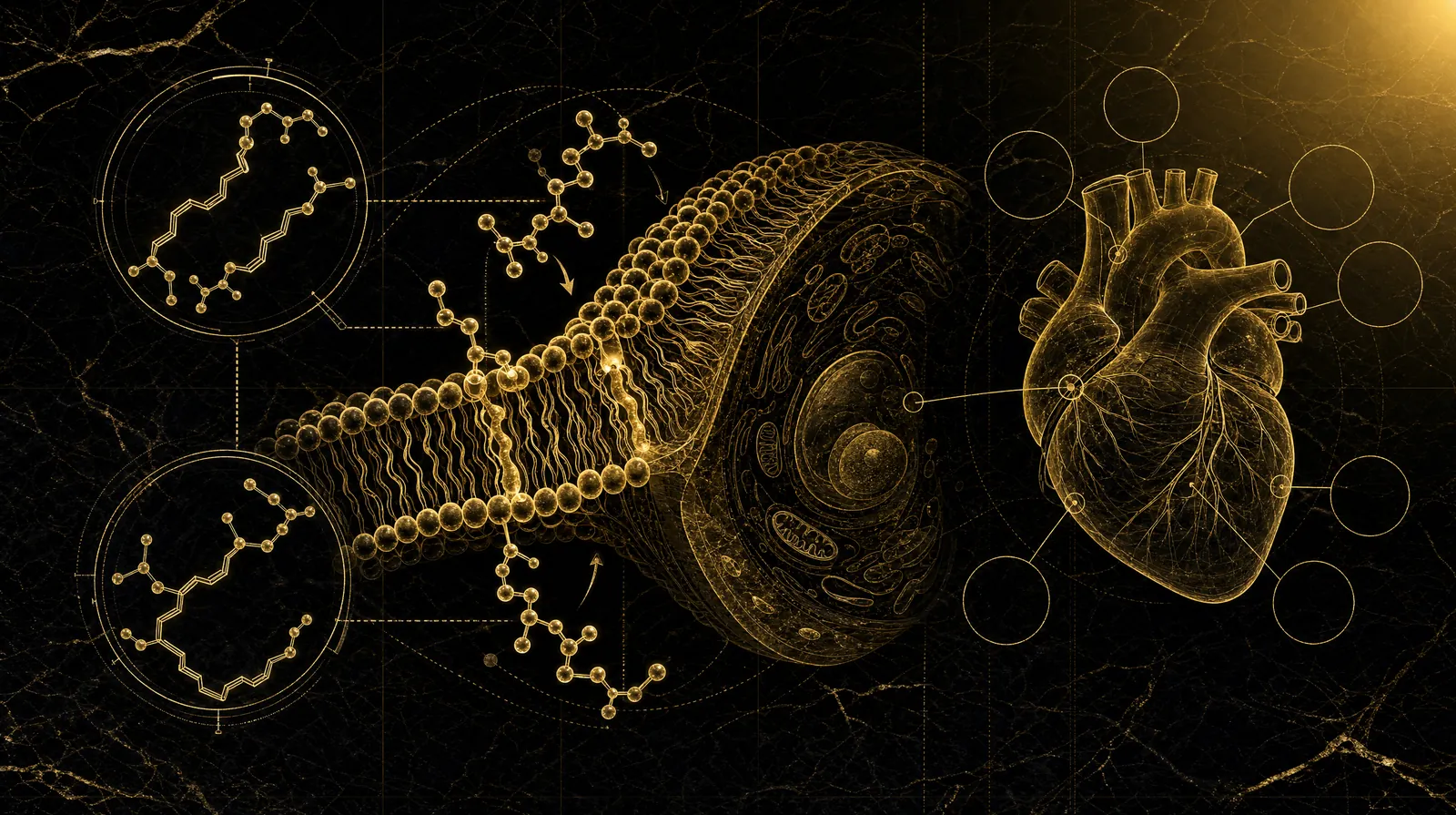 How omega-3 works — and why form and dose decide the result — illustrated blueprint