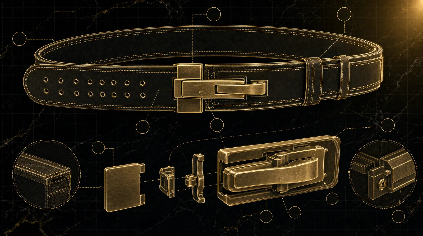 How a lifting belt helps you lift heavier — illustrated blueprint
