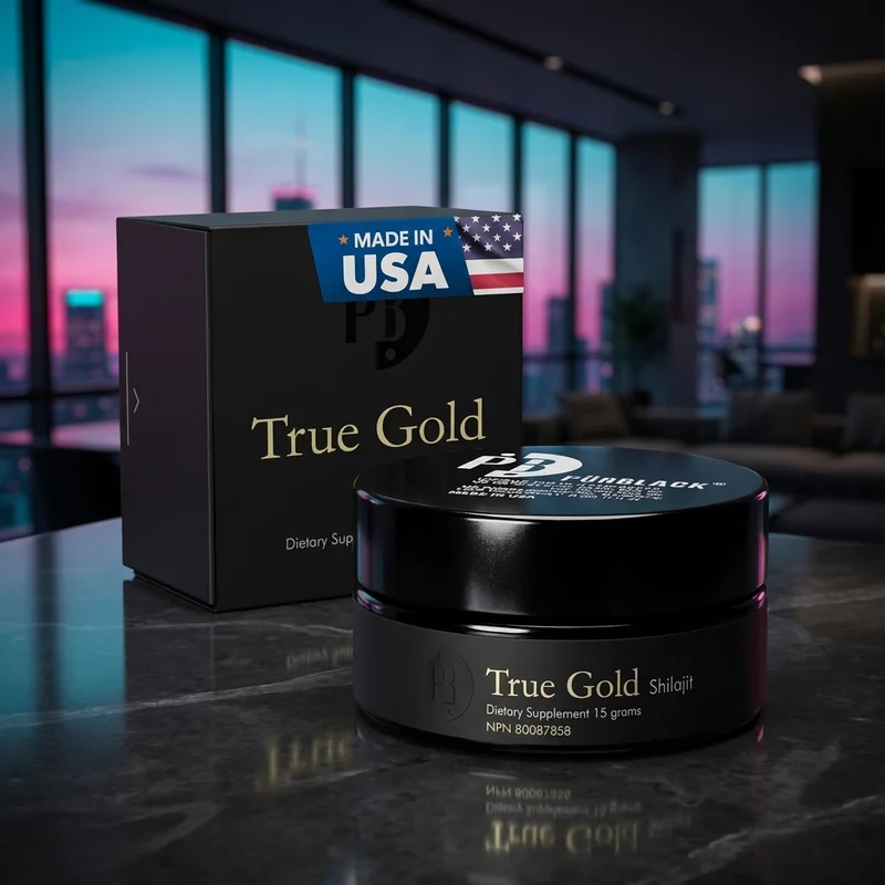 Pürblack Live Resin with True Gold