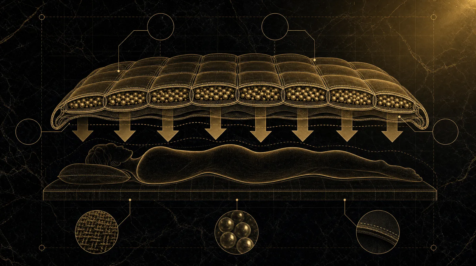 How deep pressure calms the nervous system — illustrated blueprint