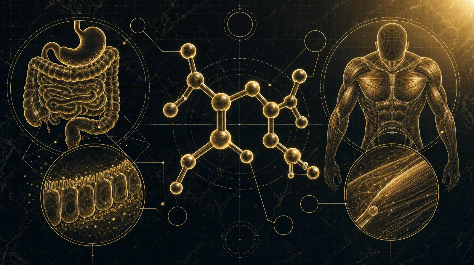 How L-glutamine works — illustrated blueprint