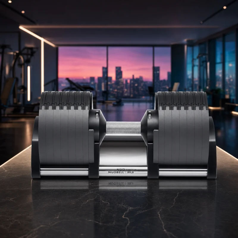 SMRTFT NÜOBELL 80 lb Adjustable Dumbbell Pair (5–80 lb)