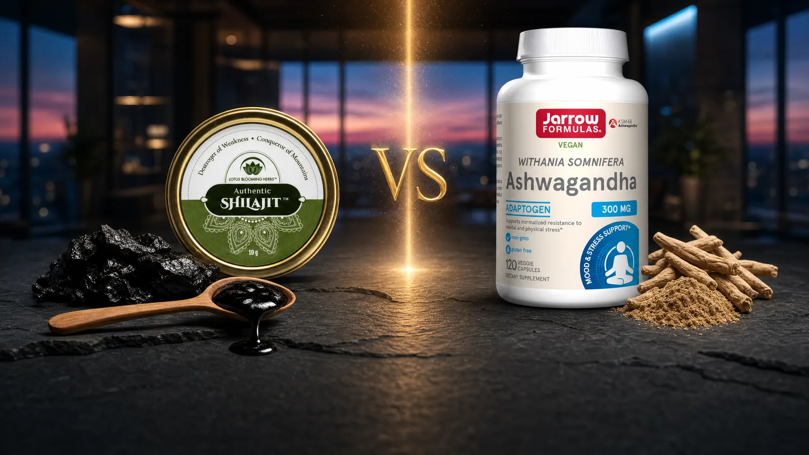 Shilajit vs Ashwagandha