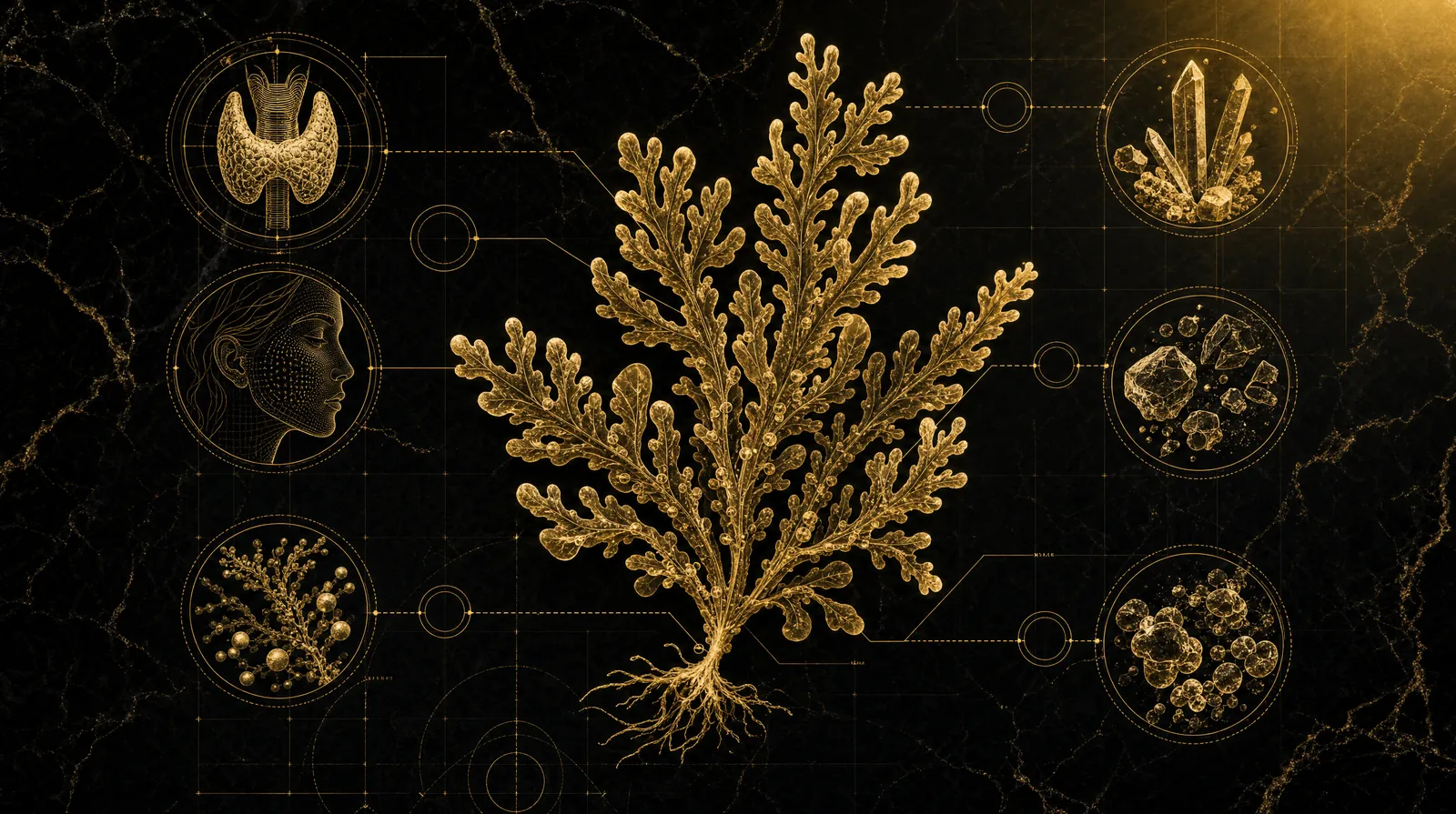 How sea moss works — and where the hype outruns the evidence — illustrated blueprint